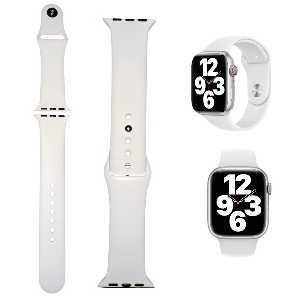 Apple Watch Band - White Silicone